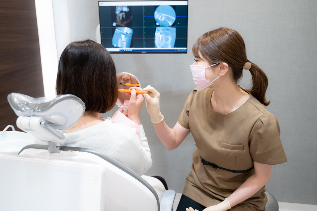 神保町・神保町ガーデン歯科・３．TBI(Tooth Brushing Instruction)